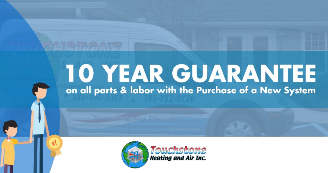 10 year guarantee on hvac systems